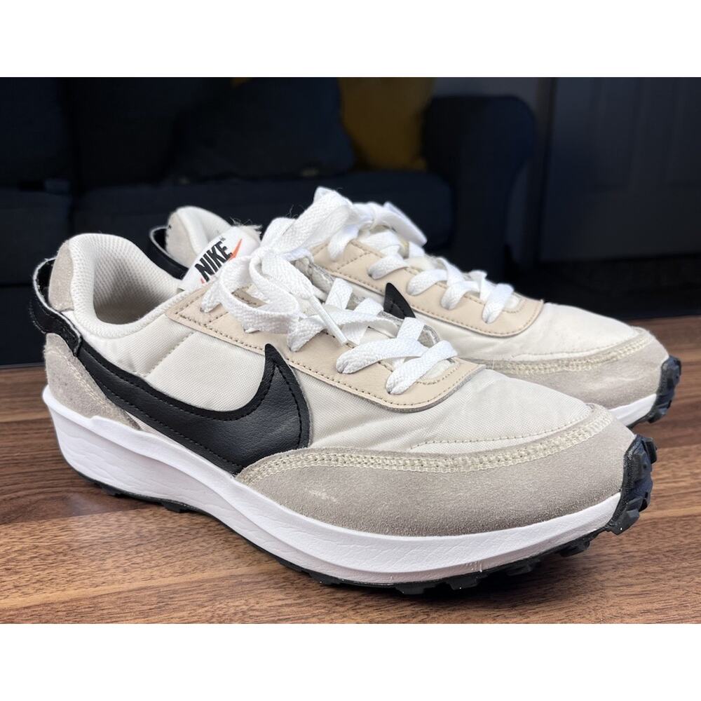 Nike Waffle Debut Women’s Size 6 Beige Black Retro Sneakers DH9523-201 Shoes - Picture 6 of 8